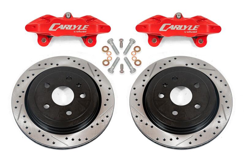 BMR 14-17 Chevrolet SS Brake Kit For 15in Conversion Drilled & Slotted Rotors Red Calipers-tuningsupply.com