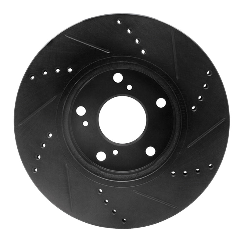

R1 Concepts 633-59061L - RNC633-59061L - R1 2016-2025 Honda Accord Coupe Front Left Drilled & Slotted Black Brake Rotor - Shipped in Europe - Tuningsupply.com
