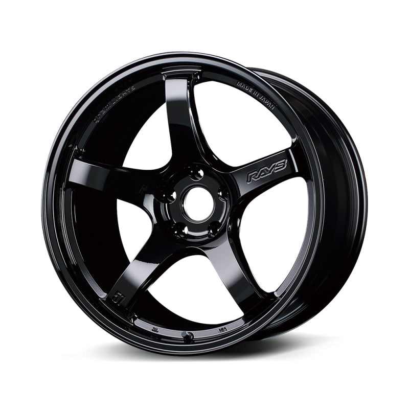 Gram Lights 57CR 18x10.5 +12 5x114.3 Gloss Black Wheel-tuningsupply.com