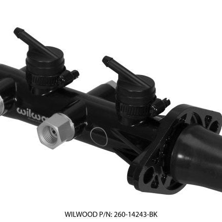 Wilwood Tandem Remote Master Cylinder - 1in Bore Black-Brake Master Cylinder-Wilwood-WIL260-14243-BK-SMINKpower Performance Parts