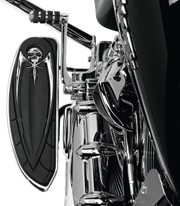 Kuryakyn Floorboard Relocator Brackets 17-23 Touring Chrome-tuningsupply.com