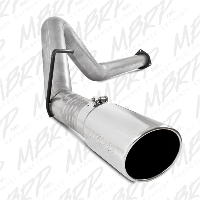 MBRP 11-14 Ford 6.7L F-250/350/450 4in Filter Back Single Side Exit Alum and Down Pipe Exhaust-tuningsupply.com