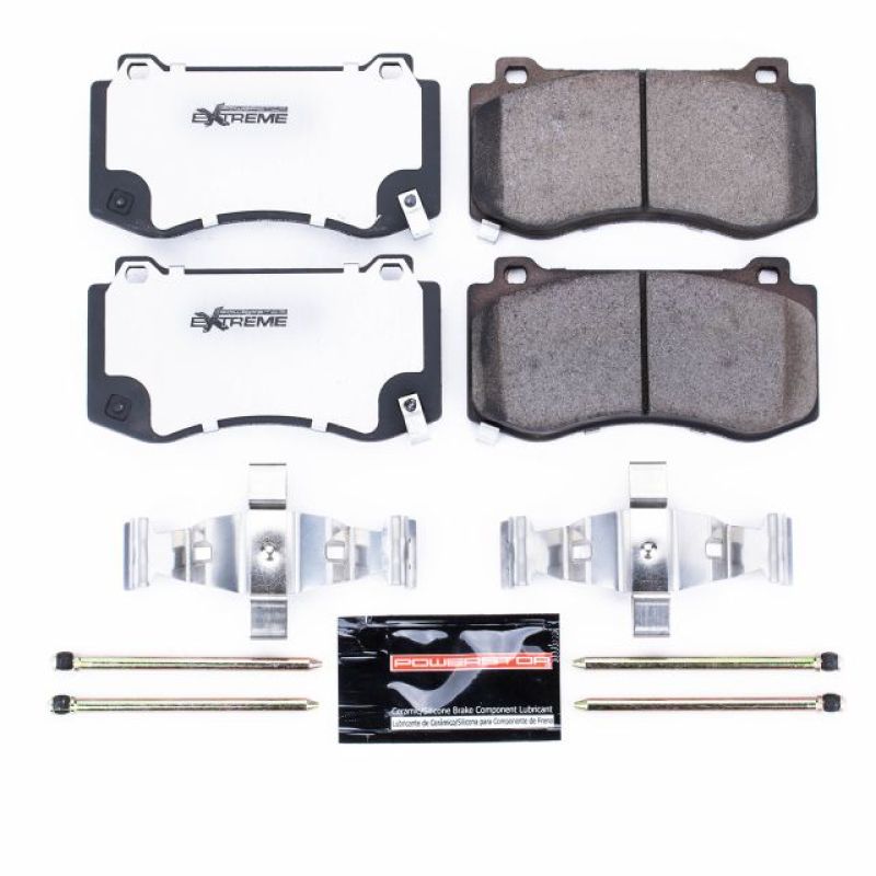 Power Stop 05-10 Chrysler 300 Front Z26 Extreme Street Brake Pads w/Hardware-tuningsupply.com