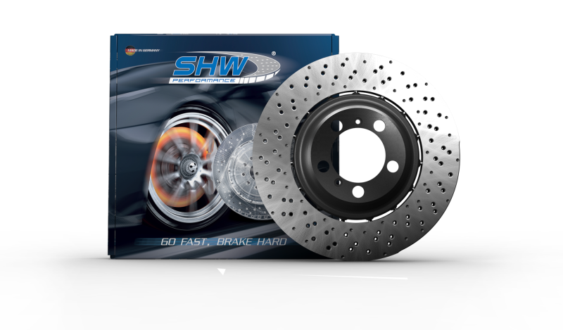 

SHW Performance AFX41156 - SHWAFX41156 - SHW 17-19 Audi RS3 2.5L Front Drilled-Dimpled Lightweight Brake Rotor (8V0615301R) - Shipped in Europe - Tuningsupply.com
