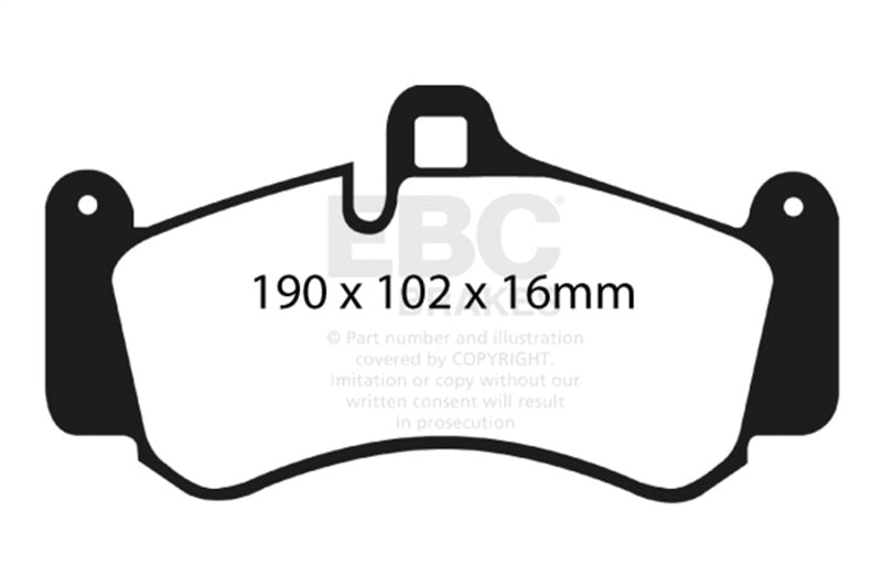 
  

EBC DP31516C - EBCDP31516C - EBC 01-03 Porsche 911 (996) (Cast Iron Rotor only) 3.6 Twin Turbo GT2 Redstuff Front Brake Pads - Shipped in Europe - Tuningsupply.com

