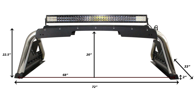 

Go Rhino  - GOR911000PS - Go Rhino 07-20 Toyota Tundra Sport Bar 2.0 (Full Size) - SS - Shipped in Europe - Tuningsupply.com
