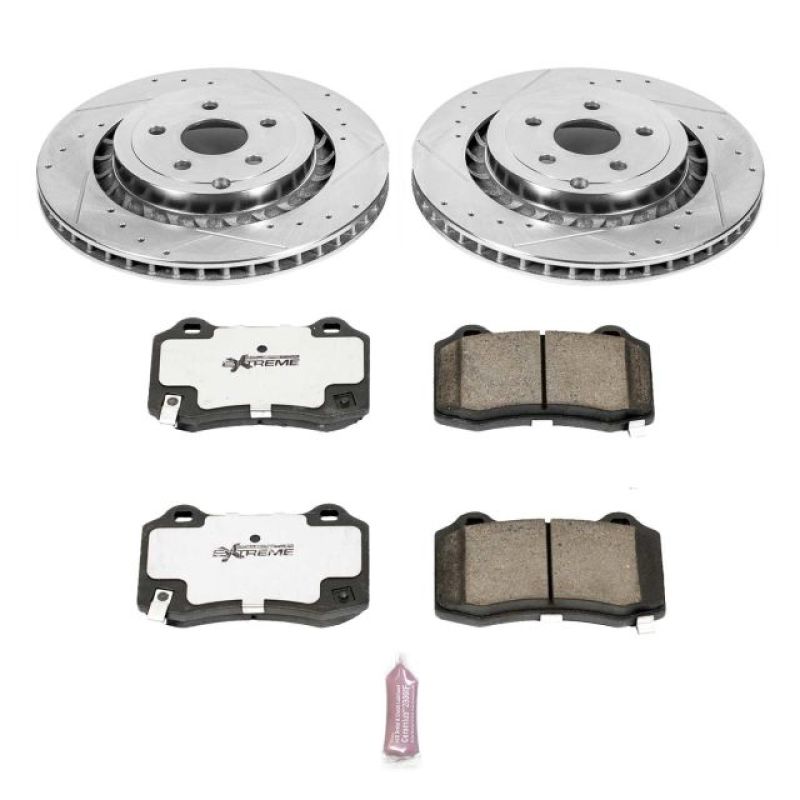 Power Stop 15-17 Chevrolet SS Rear Z26 Street Warrior Brake Kit-tuningsupply.com