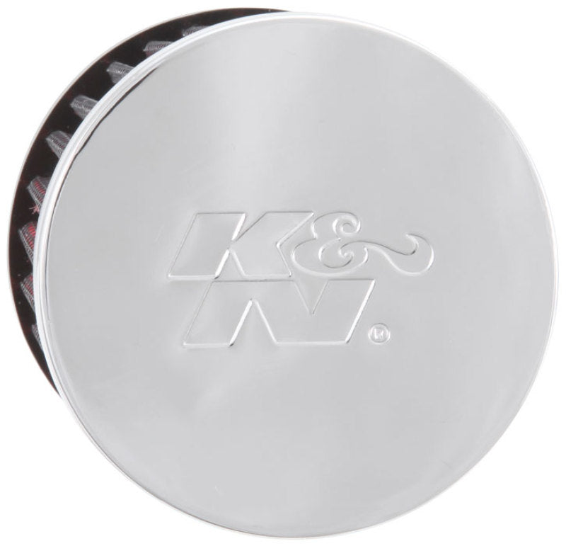 

K&N Engineering 62-1490 - KNN62-1490 - K&N Rubber Base Chrome Top Push-In Crankcase Vent Filter 3in OD x 2-1/2in H. - Shipped in Europe - Tuningsupply.com
