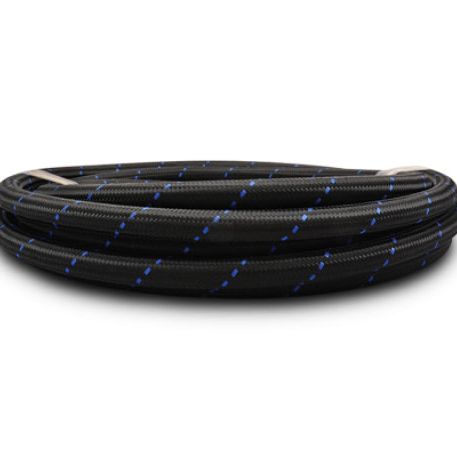 Vibrant -10 AN Two-Tone Black/Blue Nylon Braided Flex Hose (20 foot roll)-Hoses-Vibrant-VIB11980B-SMINKpower Performance Parts