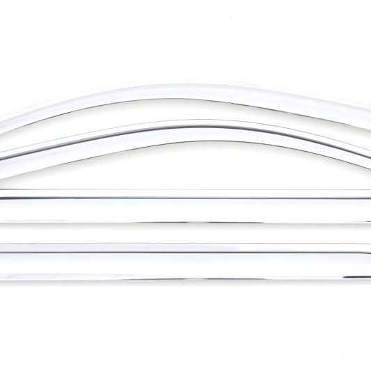 AVS 15-18 Chevy Silverado 2500 Crew Cab Ventvisor Front & Rear Window Deflectors 4pc - Chrome-tuningsupply.com