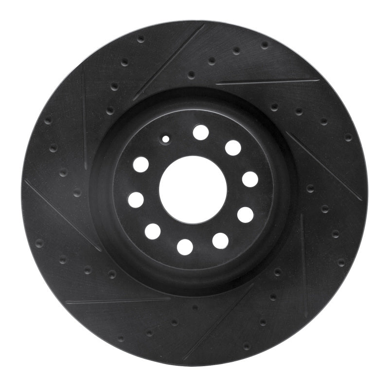 

R1 Concepts 633-74034L - RNC633-74034L - R1 2022+ Volkswagen GTI Mk 8 Front Left Drilled & Slotted Black Brake Rotor - Shipped in Europe - Tuningsupply.com
