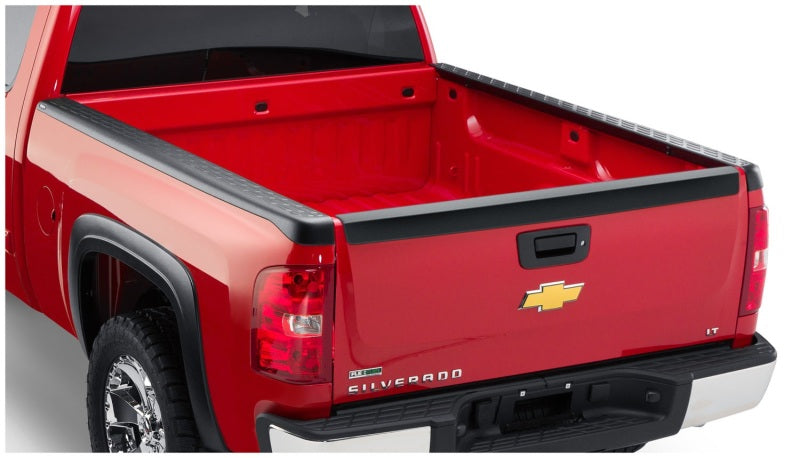 Bushwacker 07-13 Chevy Silverado 1500 Fleetside Bed Rail Caps 78.7in Bed - Black-tuningsupply.com