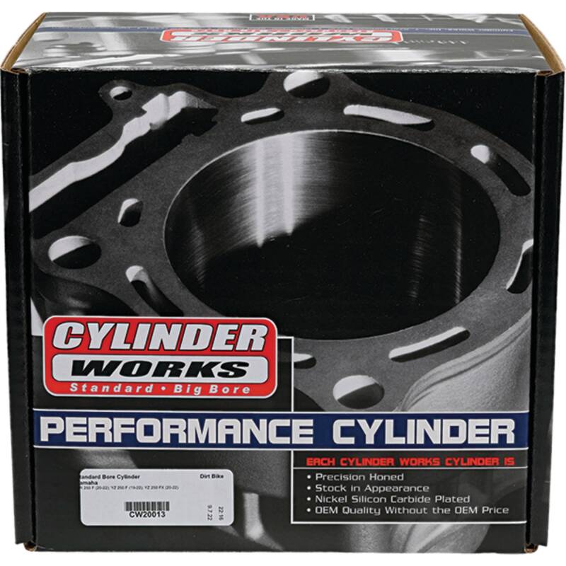 Cylinder Works 20-24 Yamaha WR 250 F 250cc Standard Bore Cylinder 77mm-tuningsupply.com