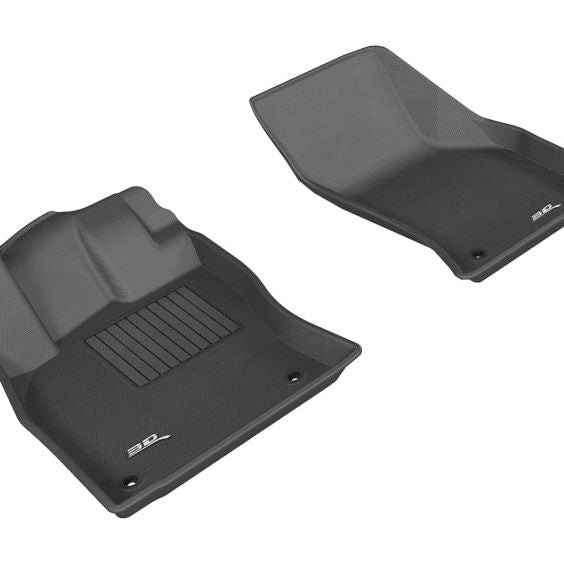 3D MAXpider 2015-2020 Audi A3/A3 Sportback E-Tron/RS3/S3 Kagu 1st Row Floormat - Black-tuningsupply.com