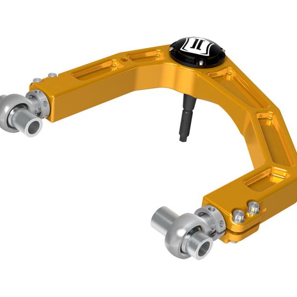 ICON 2024 Toyota Tacoma Billet Upper Control Arm w/ Delta Joint Pro - Gold Anodized-tuningsupply.com