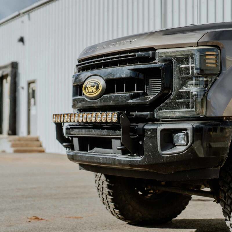 KC HiLiTES 2017+ Ford Super Duty Front Bumper Light Bar Mount For 40in Flex Era LED Light Bar-tuningsupply.com