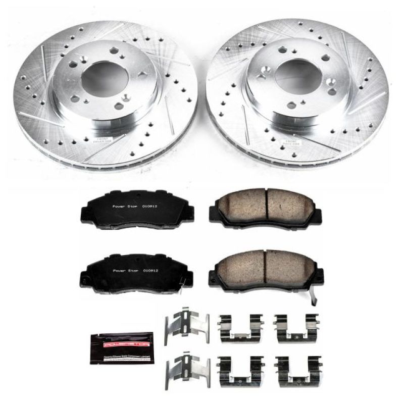 Power Stop 97-01 Acura Integra Front Z23 Evolution Sport Brake Kit-tuningsupply.com