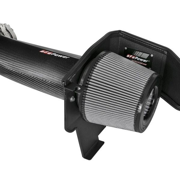 aFe POWER Magnum FORCE Carbon Fiber Stage 2 Track Series Pro Dry S CAIS - 11-18 Dodge Challenger V8-tuningsupply.com