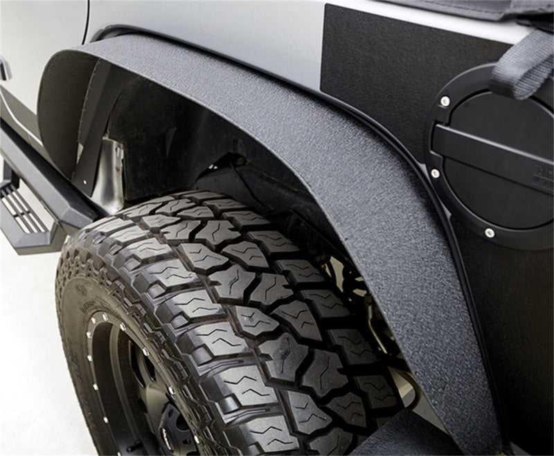 

Rampage 867981 - RAM867981 - Rampage 2007-2018 Jeep Wrangler(JK) Steel Fender Flares - Slim - Black - Shipped in Europe - Tuningsupply.com

