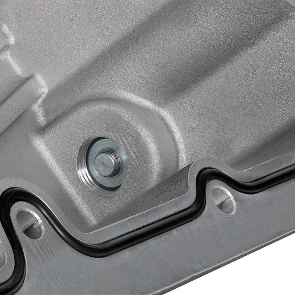 AFE Pro Series Engine Oil Pan Black w/Machined Fins; 11-16 Ford Powerstroke V8-6.7L (td)-tuningsupply.com