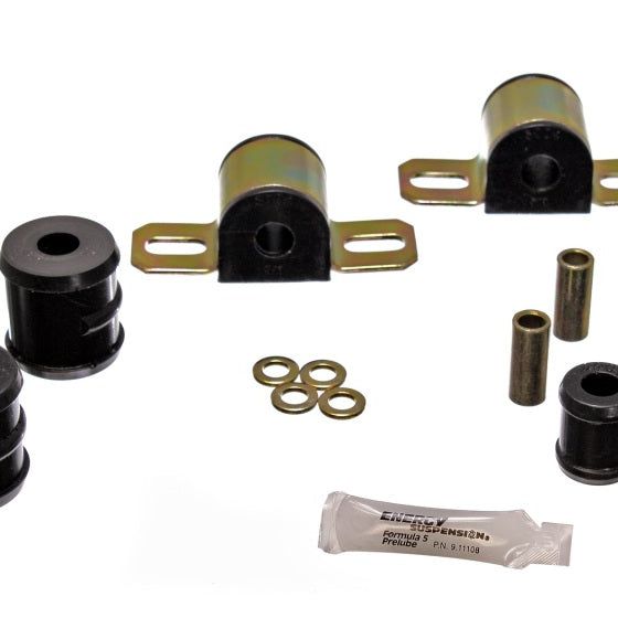 Energy Suspension 67-81 Camaro Black 3/4 inch Bar One Bolt Clamp Style Rear Sway Bar Bushing Set-tuningsupply.com