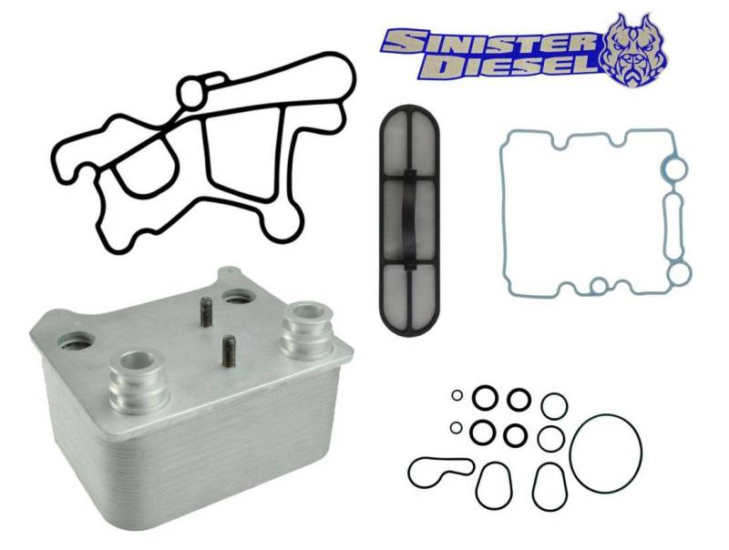 
  

Sinister Diesel SD-OC-6.0 - SINSD-OC-6.0 - Sinister Diesel 03-07 Ford Powerstroke 6.0L Oil Cooler Kit (Includes Gaskets & O-Rings) - Shipped in Europe - Tuningsupply.com

