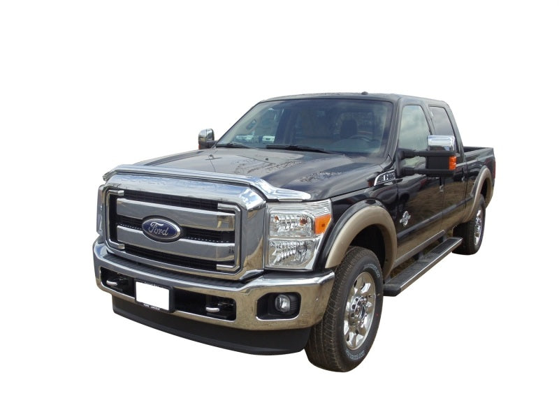 AVS 11-16 Ford F-350 High Profile Hood Shield - Chrome-tuningsupply.com