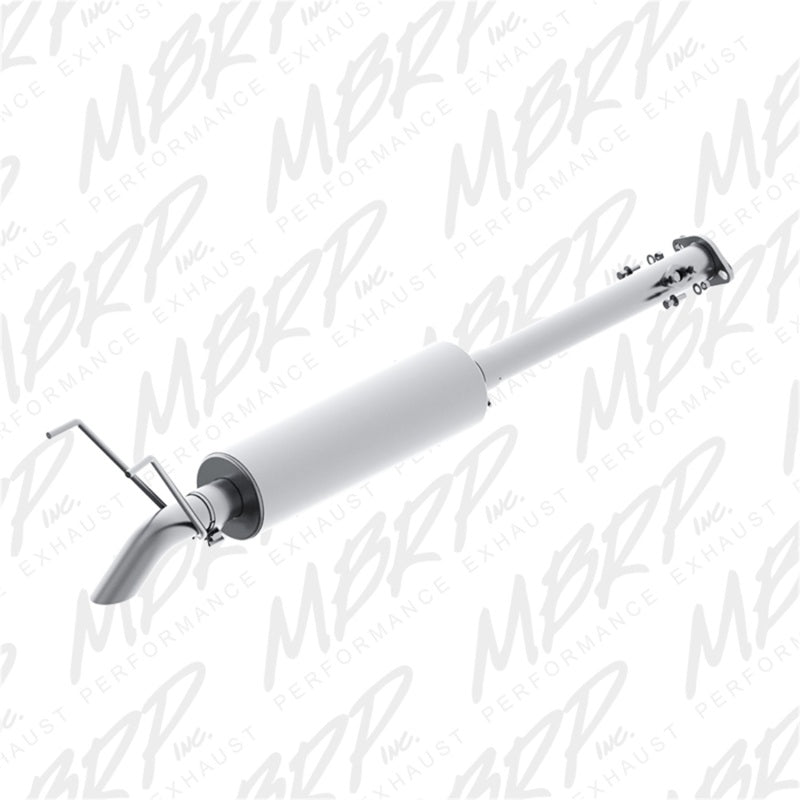 MBRP 01-05 Toyota Tacoma 2.4/2.7/3.4L 2.5in Cat Back Turn Down Style T409 Exhaust System-tuningsupply.com