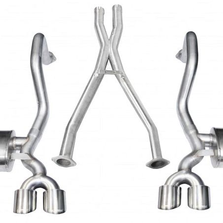 Corsa 1997-2004 Chevrolet Corvette C5 Z06 5.7L V8 Polished Xtreme Cat-Back + XO Exhaust-tuningsupply.com