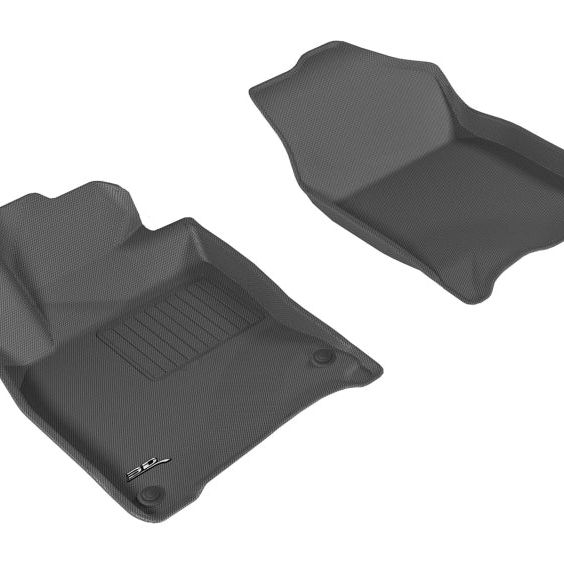 3D MAXpider 2016-2020 Honda Civic Kagu 1st Row Floormat - Black-tuningsupply.com