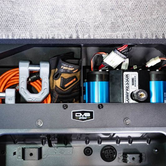 

DV8 Offroad CMBR-01 - DVECMBR-01 - DV8 Offroad 21-23 Ford Bronco (Exc. Bronco Raptor) Air Compressor Mount & Storage Box - Shipped in Europe - Tuningsupply.com

