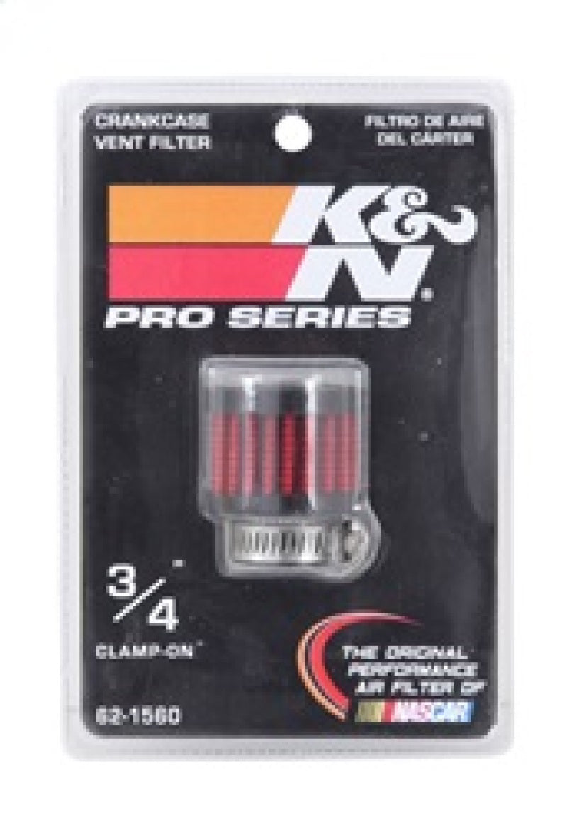 

K&N Engineering 62-1560 - KNN62-1560 - K&N 0.75 inch ID 1.375 inch OD 1.125 inch H Clamp On Crankcase Vent Filter - Shipped in Europe - Tuningsupply.com
