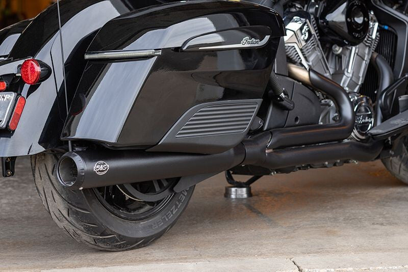 

S&S Cycle 550-1133 - SSC550-1133 - S&S Cycle 2020+ Indian Challenger 2-into-1 Long Qualifier - Black - Shipped in Europe - Tuningsupply.com
