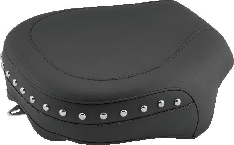 Mustang 08-21 Harley Electra Glide,Rd Glide,Rd King,Str Glide Pass Seat(13.5wide)/Studs - Black-tuningsupply.com