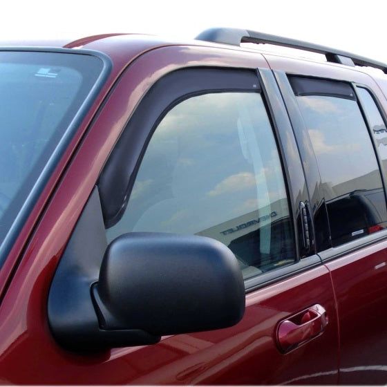 AVS 02-10 Ford Explorer (4 Door) Ventvisor In-Channel Front & Rear Window Deflectors 4pc - Smoke-tuningsupply.com