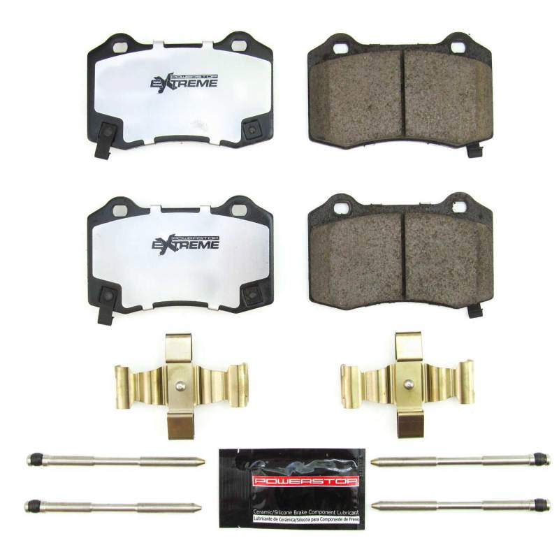 Power Stop 18-21 Jeep Grand Cherokee Rear Z26 Extreme Street Brake Pads w/Hardware-tuningsupply.com