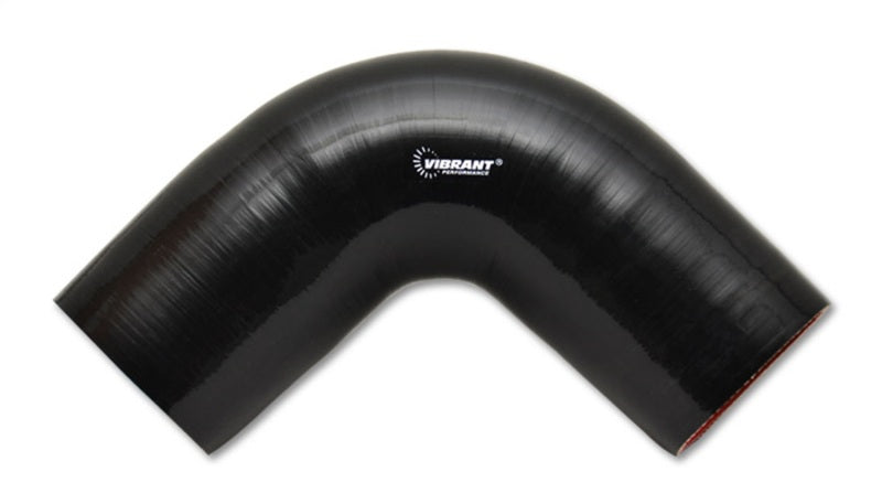 

Vibrant 2859 - VIB2859 - Vibrant 4 Ply Reinforced Silicone Elbow Connector - 5in ID x 4in Leg 90 Deg Elbow (BLACK) - Shipped in Europe - Tuningsupply.com
