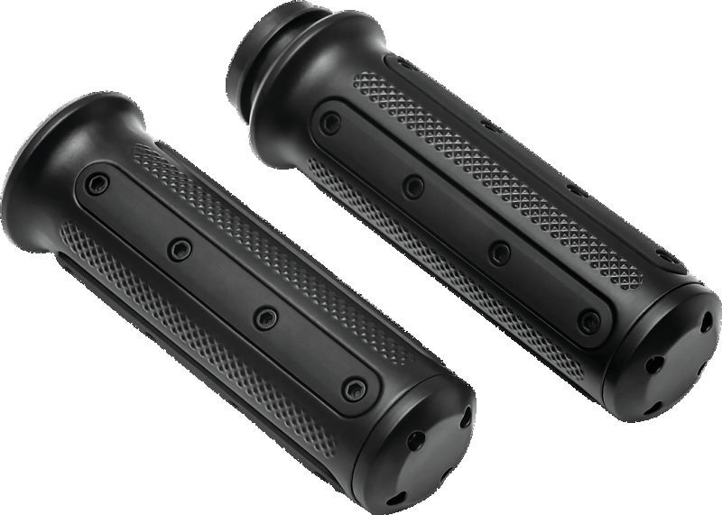 Kuryakyn Heavy Industry Grips Throttle-By-Wire Black-tuningsupply.com