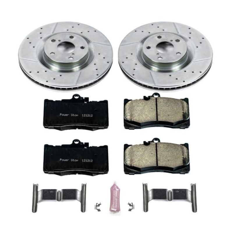 Power Stop 13-19 Lexus GS350 Front Z23 Evolution Sport Brake Kit-tuningsupply.com