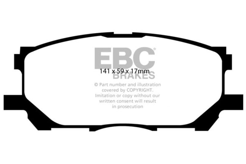 EBC 04-07 Lexus RX330 3.3 Yellowstuff Front Brake Pads-tuningsupply.com