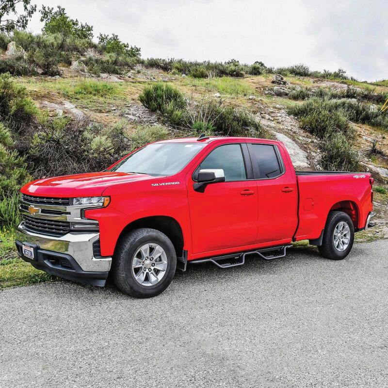 

Westin 20-13715 - WES20-13715 - Westin 14-18 Chevy/GMC Silverado/Sierra 1500/2500/3500 Double Cab Outlaw Drop Nerf Bars Tex Black - Shipped in Europe - Tuningsupply.com
