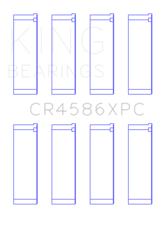 

King Engine Bearings GCR4586XPCSTDX - KINGCR4586XPCSTDX - King Engine Bearings Mitsubishi 4B11T Performance Coated Rod Bearing Set - Size STDX - Shipped in Europe - Tuningsupply.com
