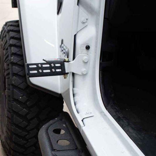 Fishbone Offroad 2007+ Jeep Wrangler/Gladiator Steel - Black Foot Peg Set-tuningsupply.com