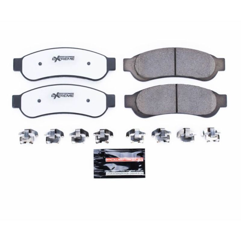 Power Stop 10-12 Ford F-250 Super Duty Rear Z36 Truck & Tow Brake Pads w/Hardware-tuningsupply.com