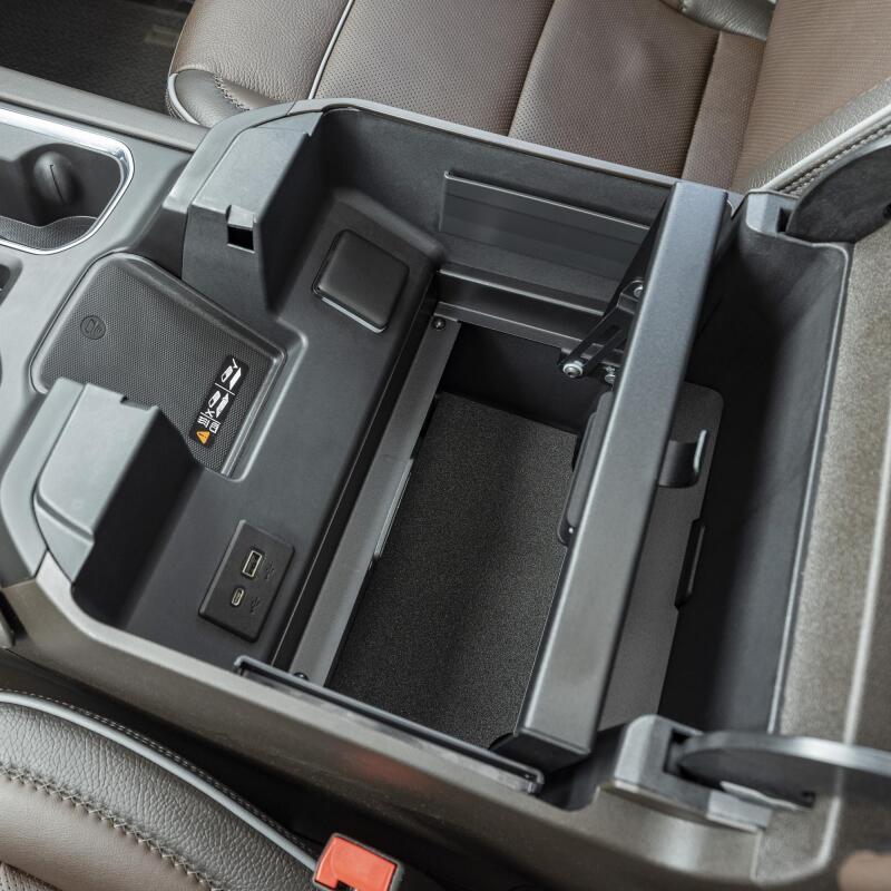 

Tuffy Products 393-01 - TFY393-01 - Tuffy Console Safe W/ Keyed Lock For Chevrolet Silverado W/ Wireless Charging Pad Console - Shipped in Europe - Tuningsupply.com

