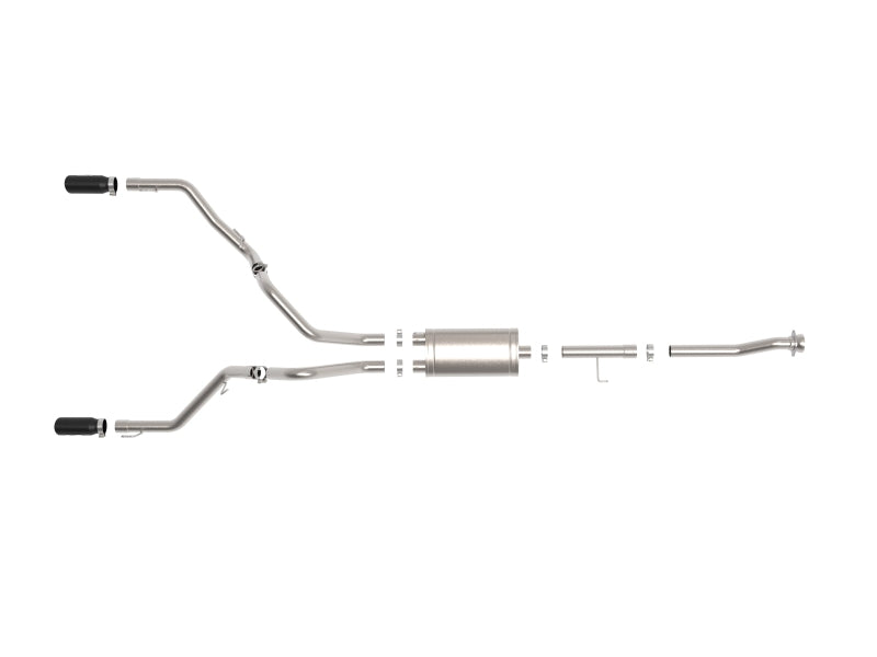 

aFe 49-33160-B - AFE49-33160-B - aFe 21-26 Ford F150 Tremor Gemini XV 3IN 304SS Cat-Back Exhaust Dual Rear Exit w/Black Tips - Shipped in Europe - Tuningsupply.com
