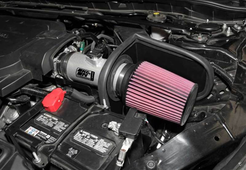 

K&N Engineering 69-1212TS - KNN69-1212TS - K&N 13-14 Honda Accord 3.5L V6 69 Series Typhoon Air Intake System - Silver Cold Air Intake Kit - Shipped in Europe - Tuningsupply.com
