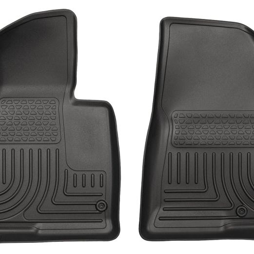 Husky Liners 13-15 Hyundai Sante Fe GLS/Limited WeatherBeater Front Row Black Floor Liners-tuningsupply.com