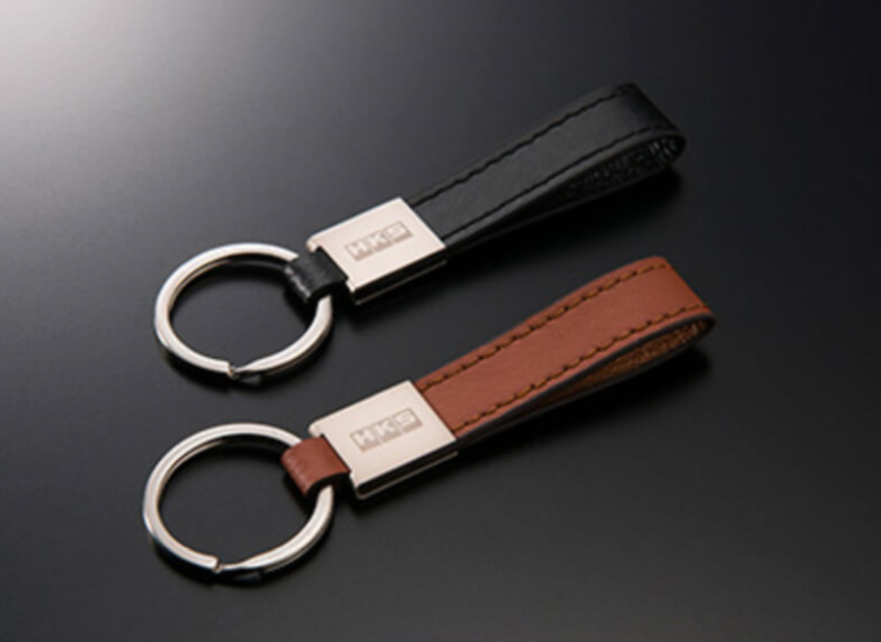 HKS HKS LEATHER KEYRING CAMEL-tuningsupply.com