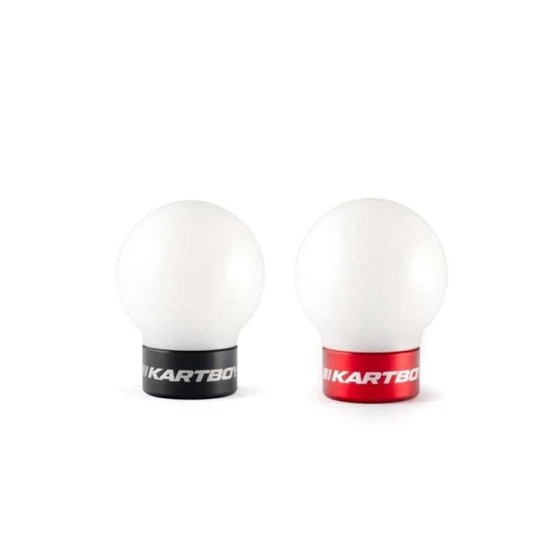 

Kartboy KB-014-01001 - KBYKB-014-01001 - Kartboy StackLock Tarmac Shift Knob Kit - White Delrin Ball - SS Core - Black & Red Trim Rings - Shipped in Europe - Tuningsupply.com
